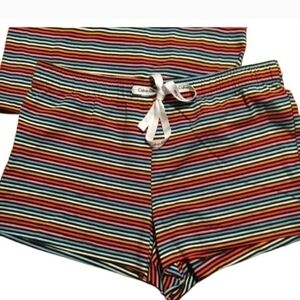 Calvin Klein Women's Multicolor Striped Athletic Shorts